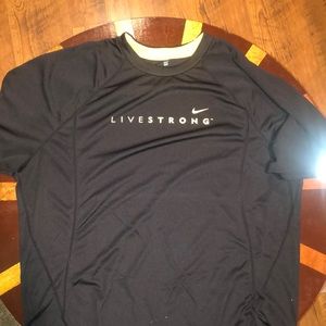 Black, Nike-Livestrong running t-shirt! Men’s XL!